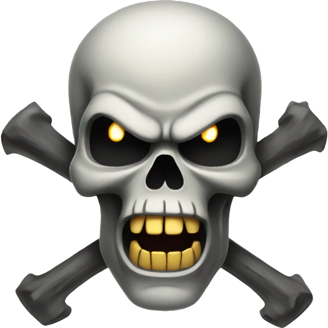 angry skull emoji