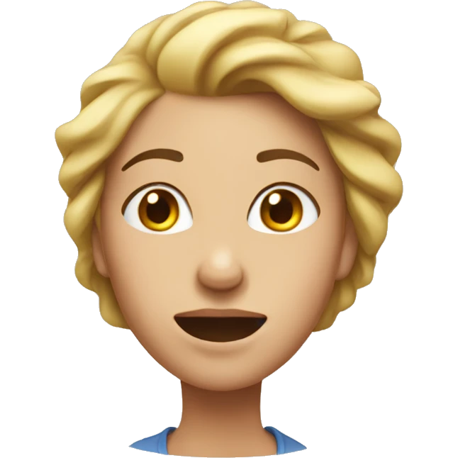 Woman shaking head no emoji