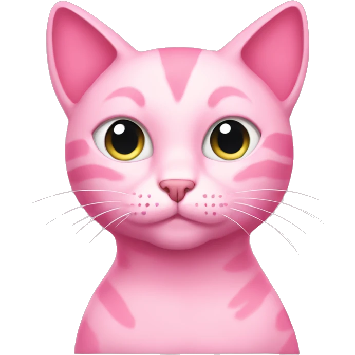 Pink cat emoji