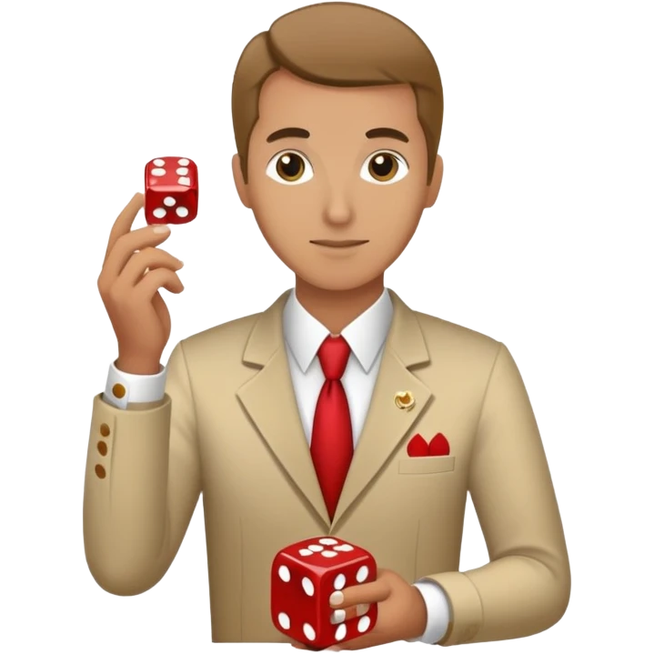 Person playing craps emoji
