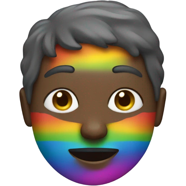 Rainbow person emoji