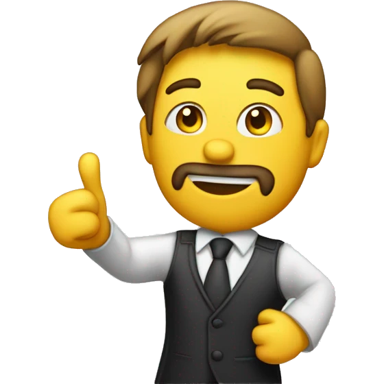 Imagine a one-armed man standing against the background of his results, emphasizing confidence in quality assurance and success achieved emoji