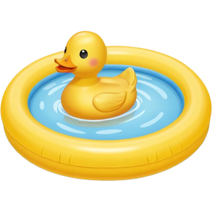 Inflatable kiddy pool with ducky  emoji