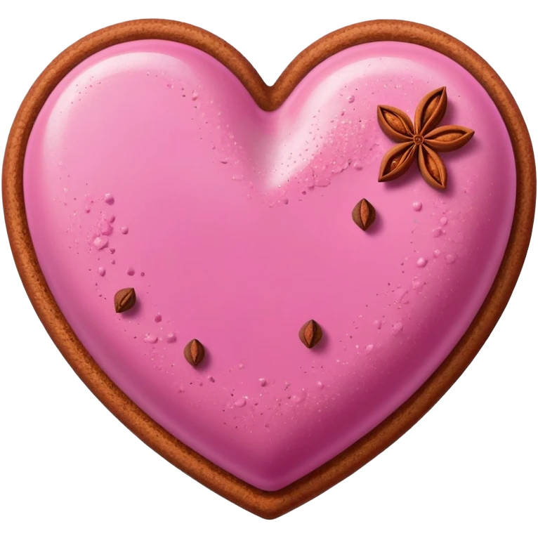 Pink heart with cinnamon  emoji