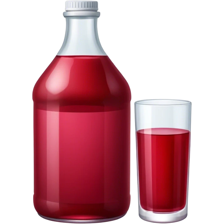 Bottle cranberry juice emoji