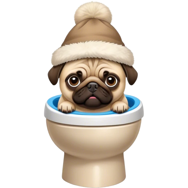 Skibidi pug emoji