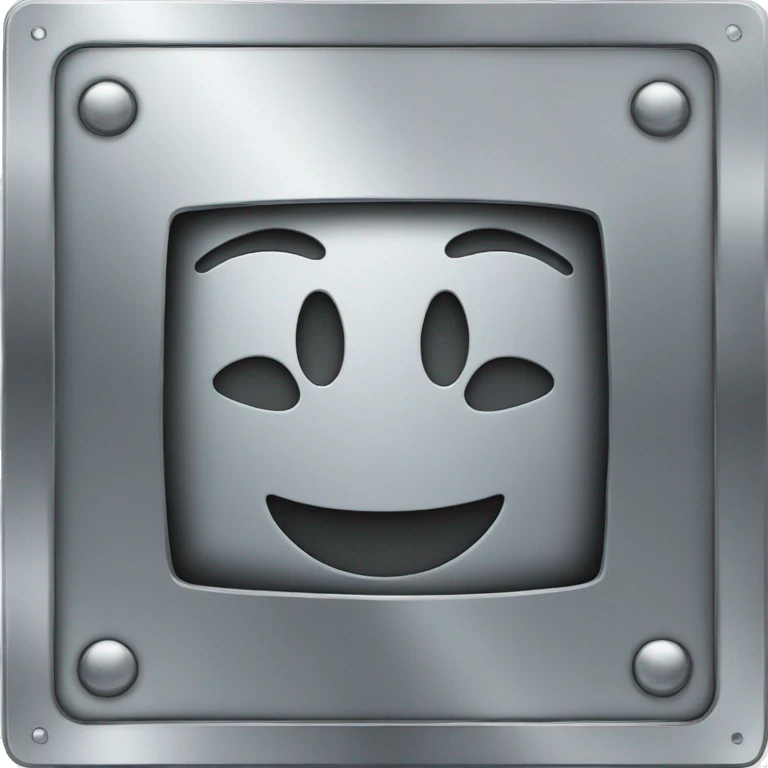 galvanised square steel emoji