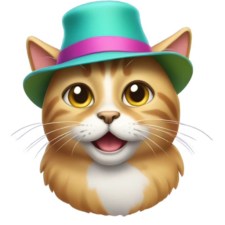 Cat wearing a hat  emoji