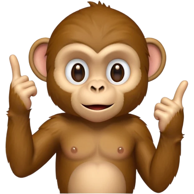 Monkey with middle finger emoji