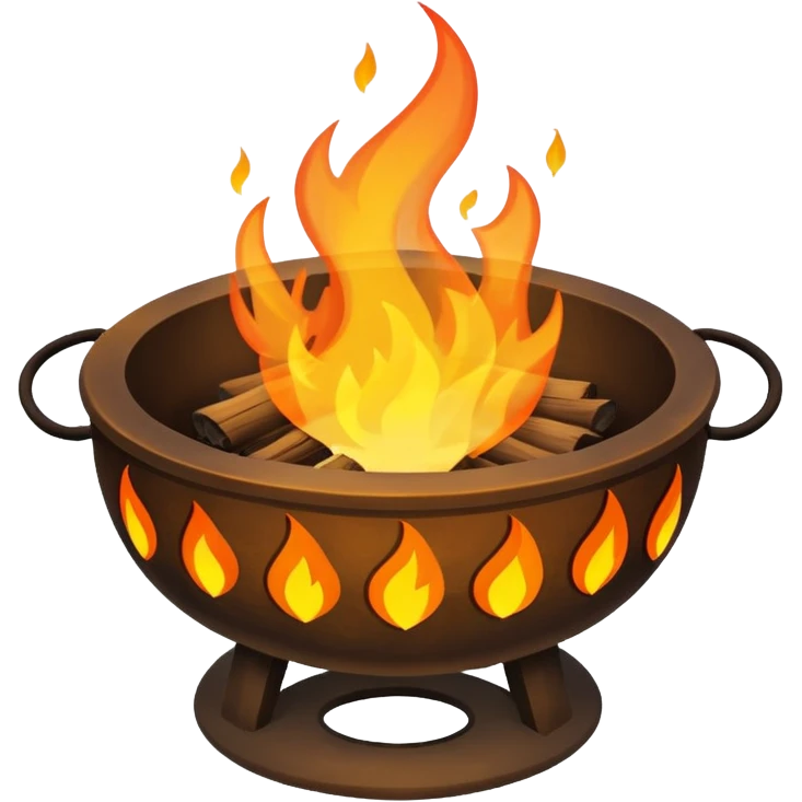 firepit with flames emoji