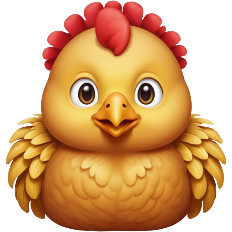 Ein Huhn das down Syndrom hat emoji