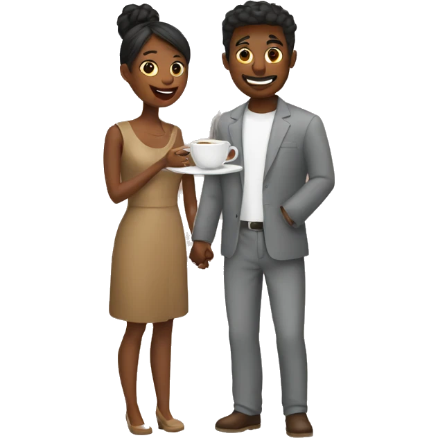 couple coffee date emoji