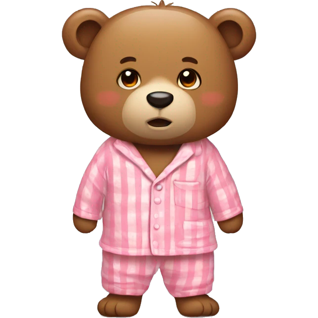 Bear wearin pyjamas emoji