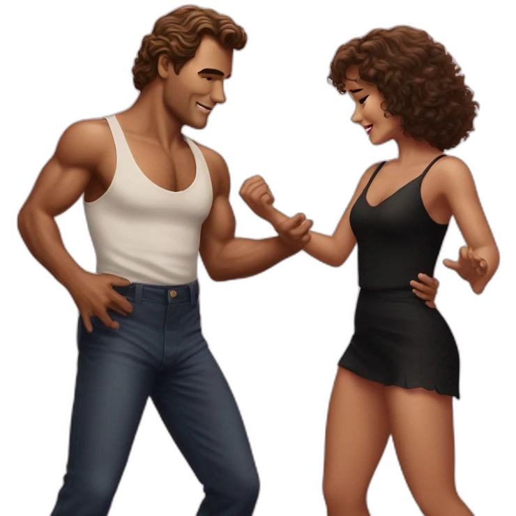 Dirty dancing pair emoji