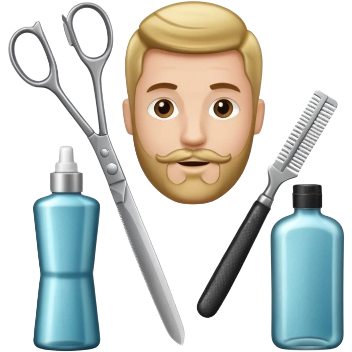 barber shop items, single emoji