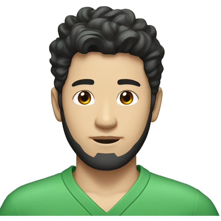 A Korean man with black wavy hair that is messy and a shaved beard and he is wearing a green jumpsuit and he has the number 456 imprinted on his jumpsuit  emoji