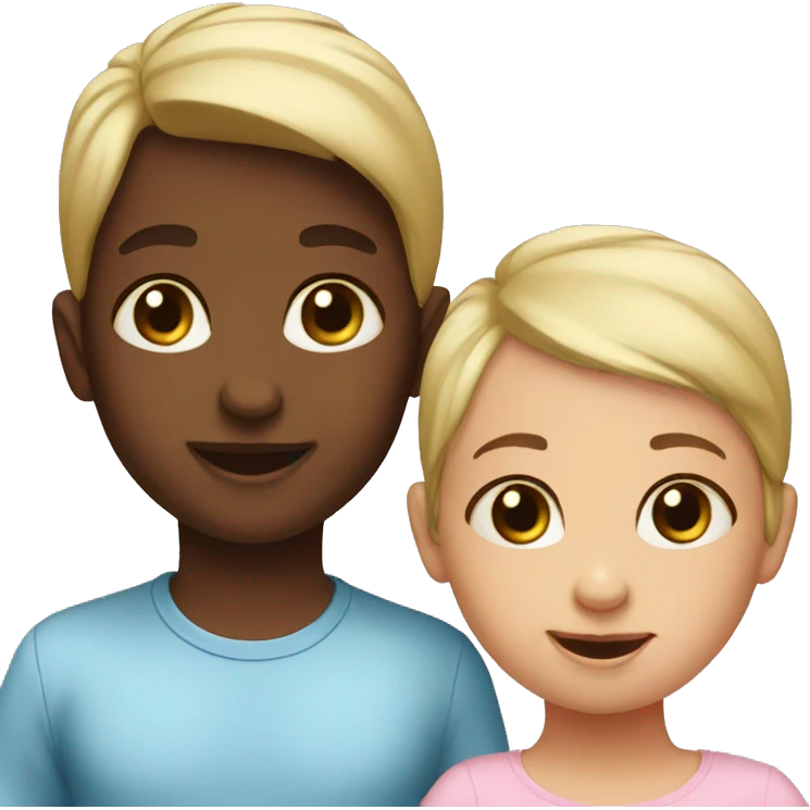Twin babies boy and girl emoji