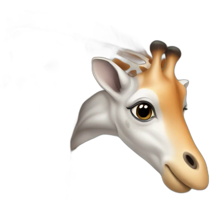 Giraf en olifant emoji