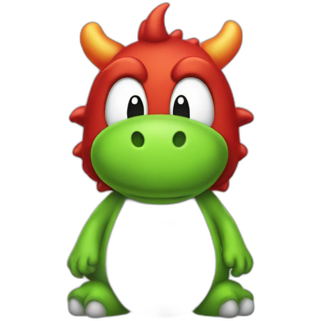 Yoshi with devil ears emoji