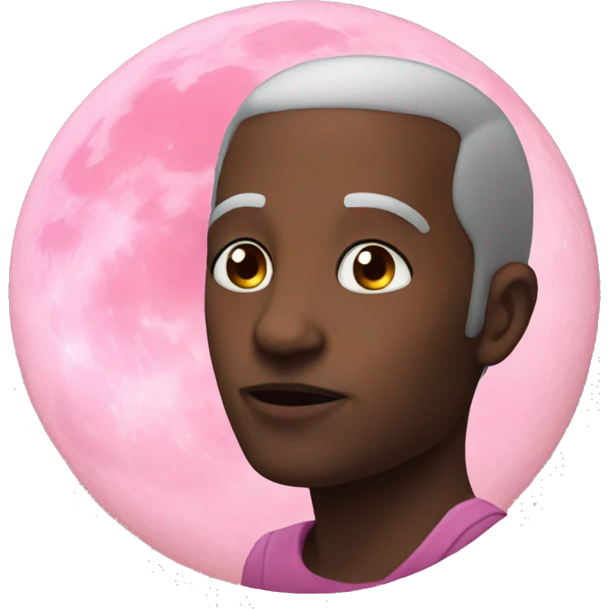 Reality Pink moon  emoji