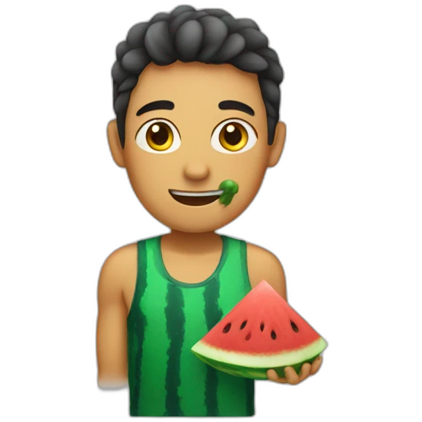 human water melon emoji