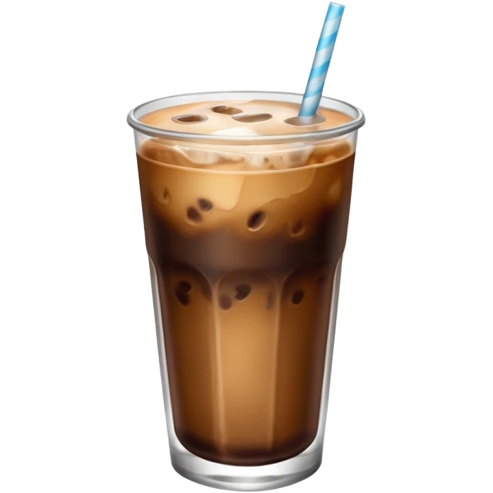 Shorts glass of iced coffee without cream emoji