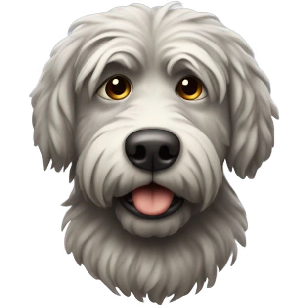 Old dog hairy  emoji