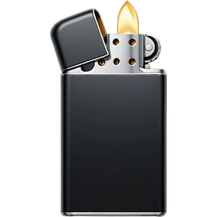 black lighter emoji