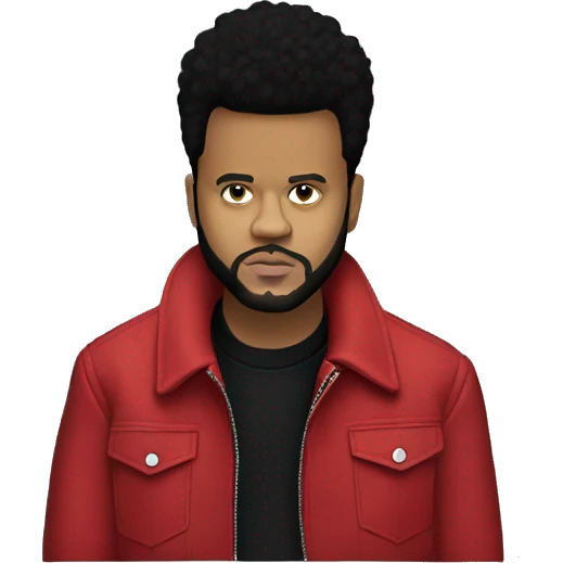The weeknd in red jacket emoji