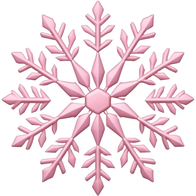 pastel pink snowflake  emoji
