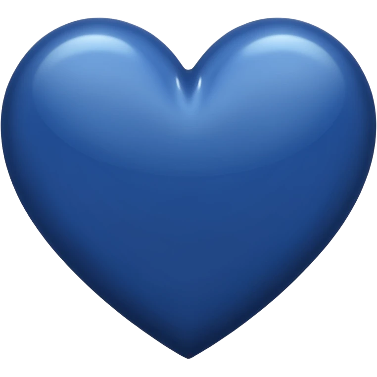 Navy blue heart emoji