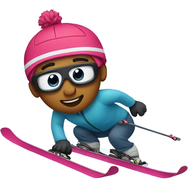 Snow skiing emoji