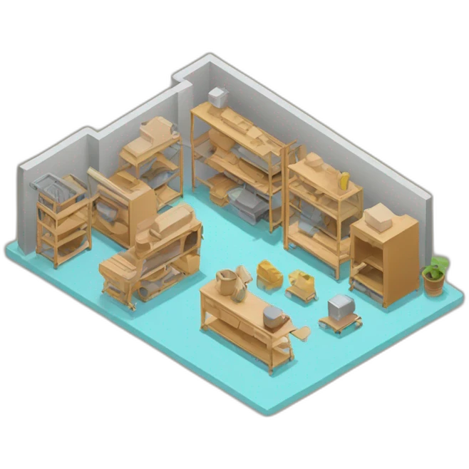 isometric fabrication company handmade goods emoji