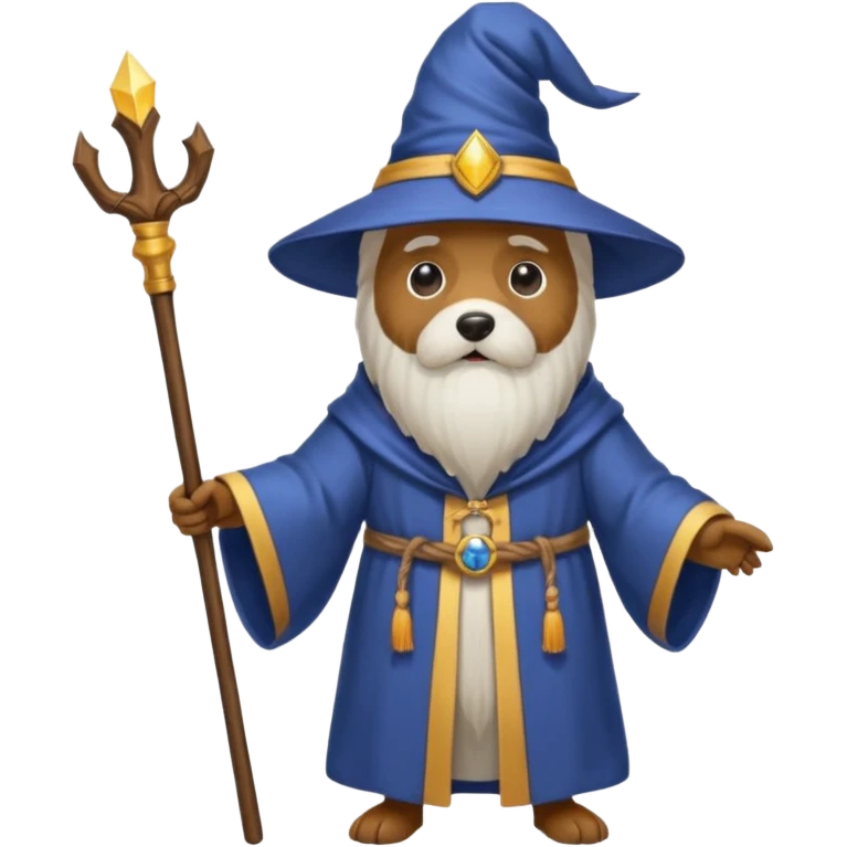 Dog wizard emoji