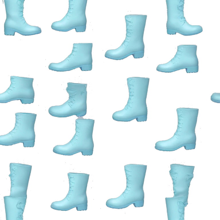 pastel blue boots emoji