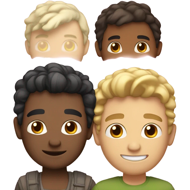 Two gay men, a Latino and a white European  emoji
