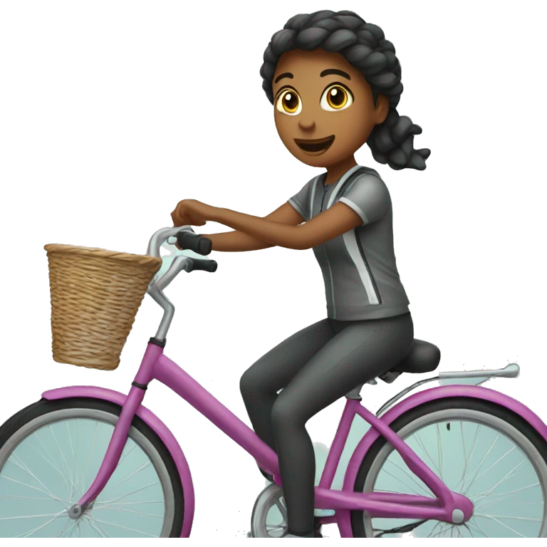 girl on a bike  emoji