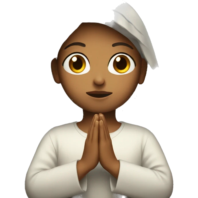 Maria prays emoji