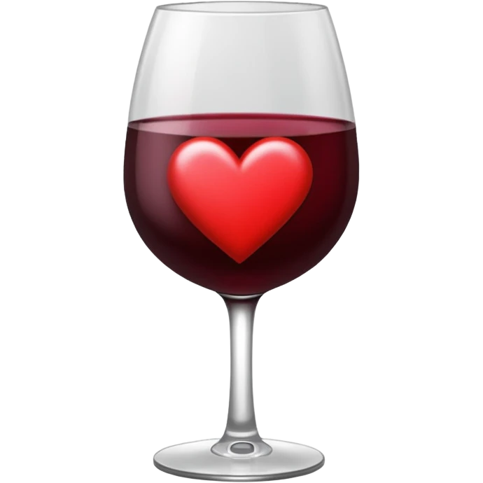 Corazón de color vino tinto oscuro sin nada arriba emoji