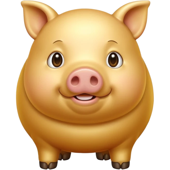 황금색 되지 emoji