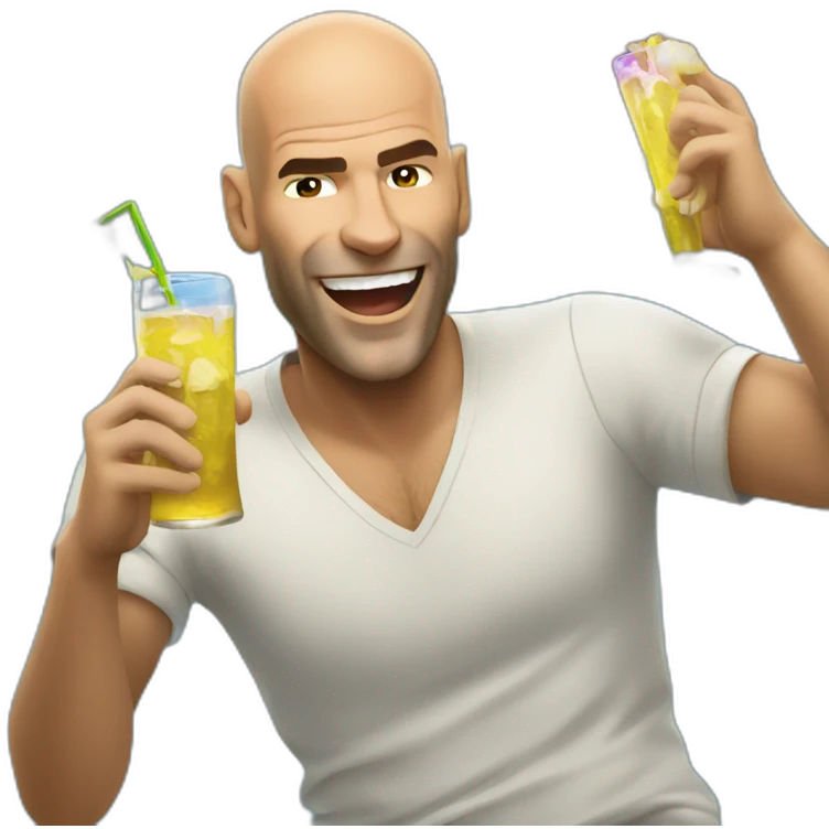 zidane partying emoji