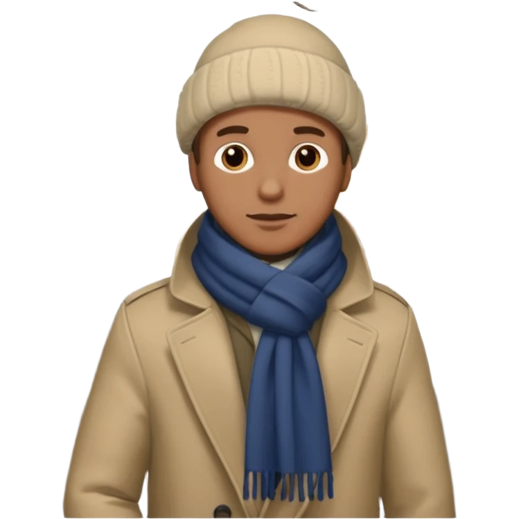 hombre caminando abrigado emoji