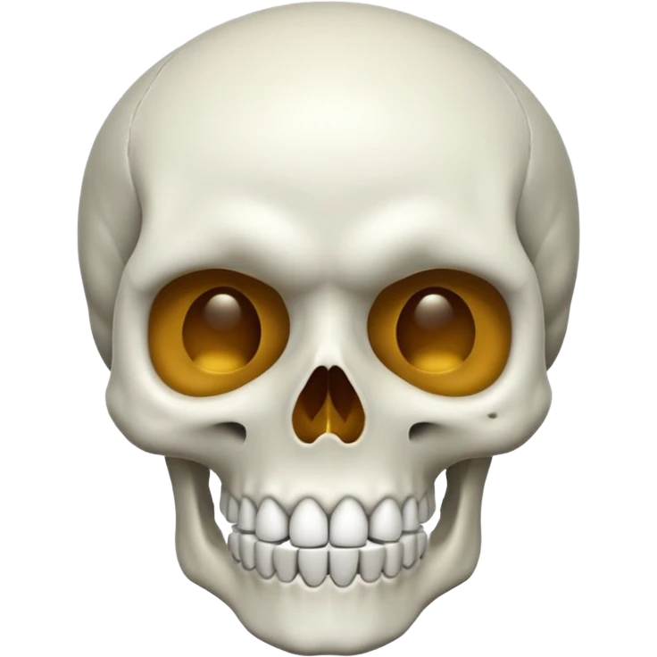 Skull mewing emoji