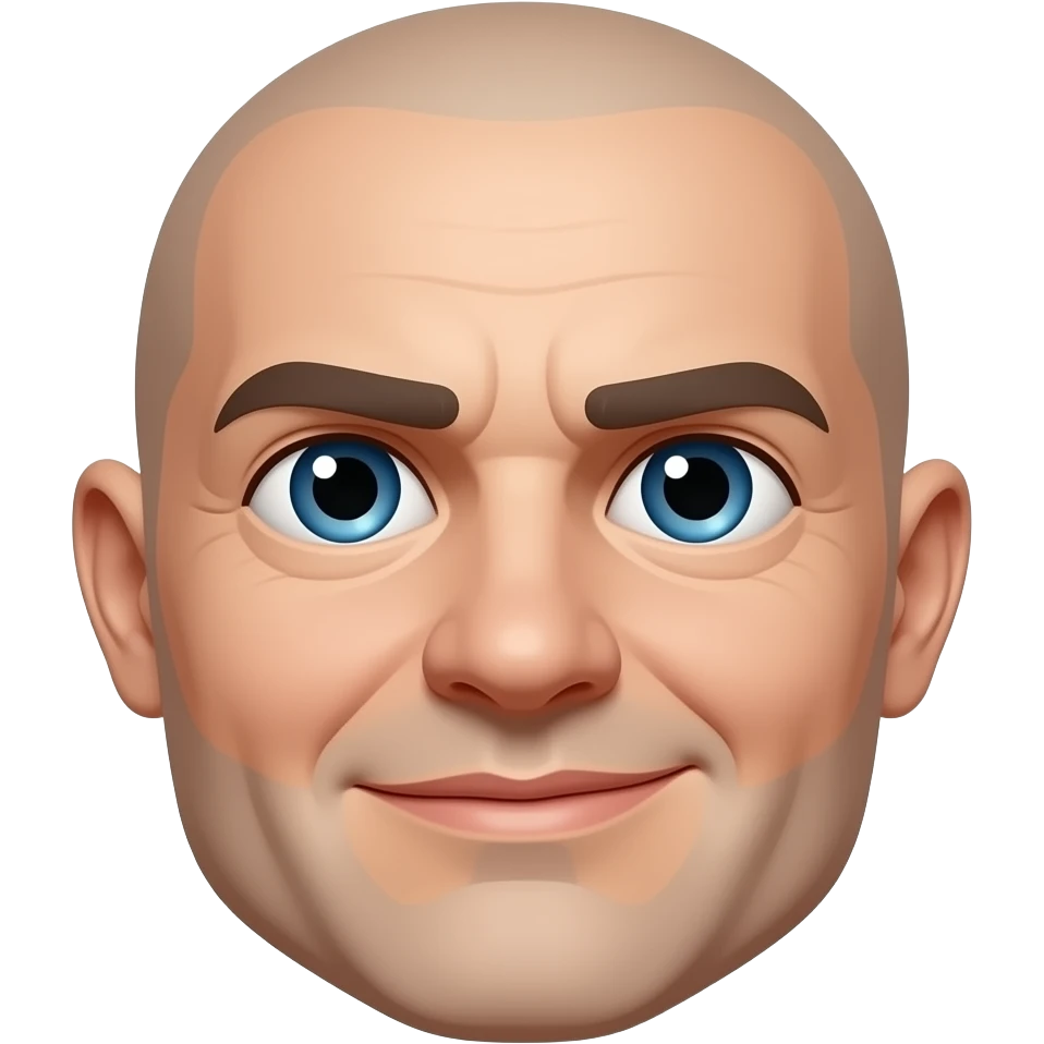 Distorted face emoji