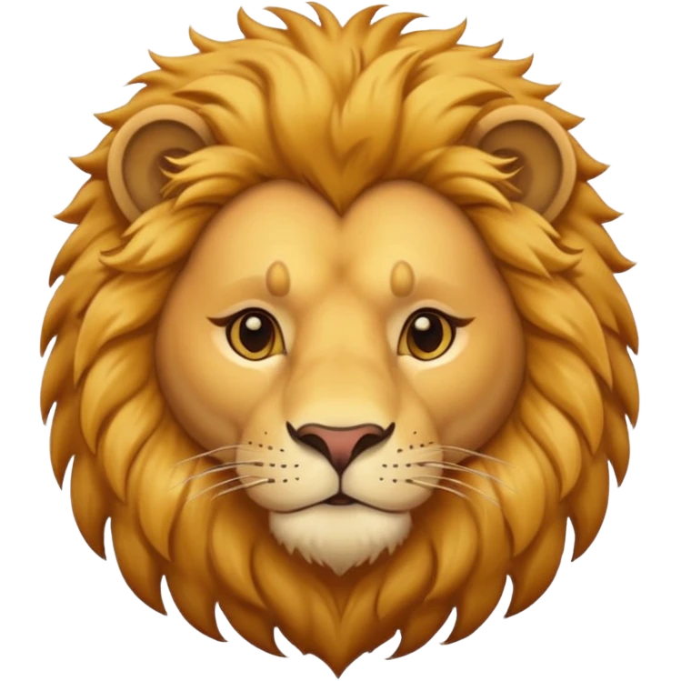 lion in love emoji
