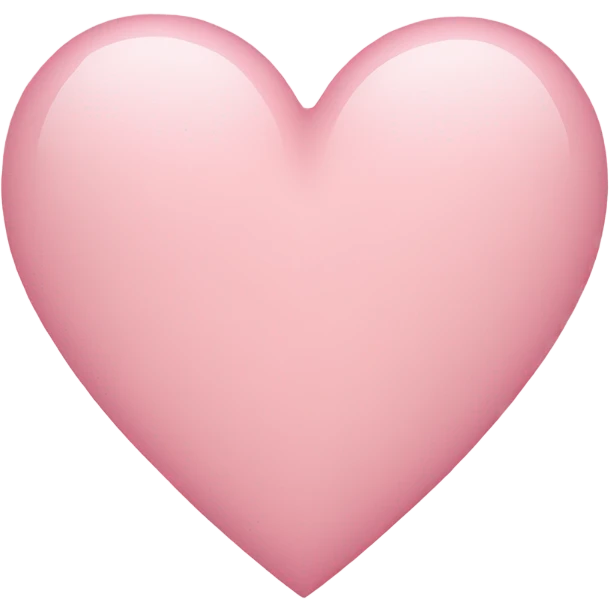 Light pink heart emoji