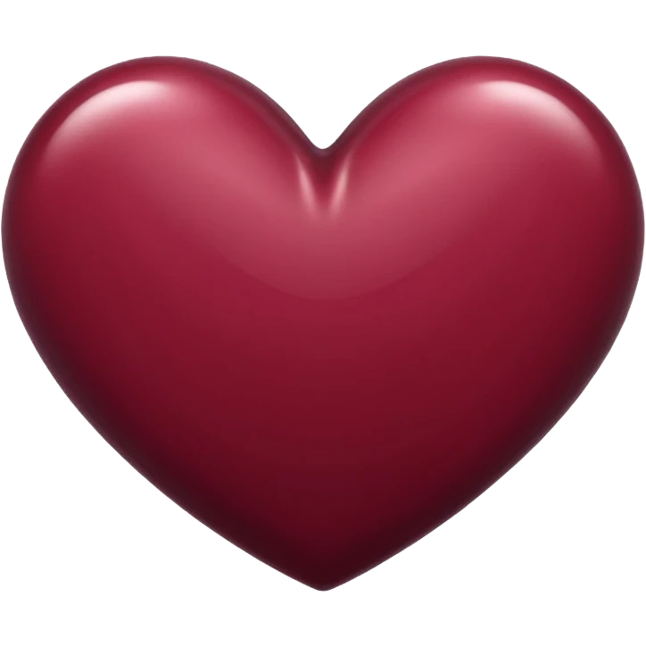 Burgundy heart emoji