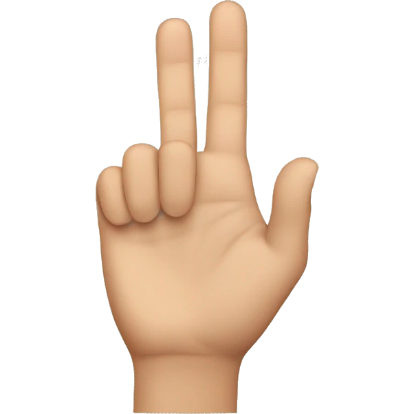 Holding finger  emoji