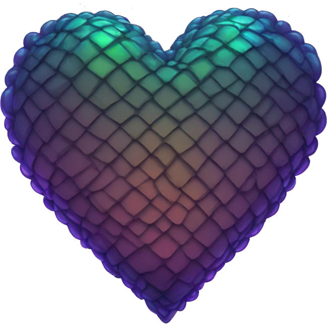 dark iridescent scale heart emoji