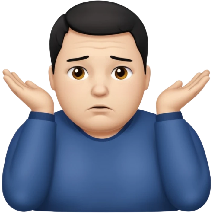 Mach mir eine määnliche dickere person die gestresst ist emoji